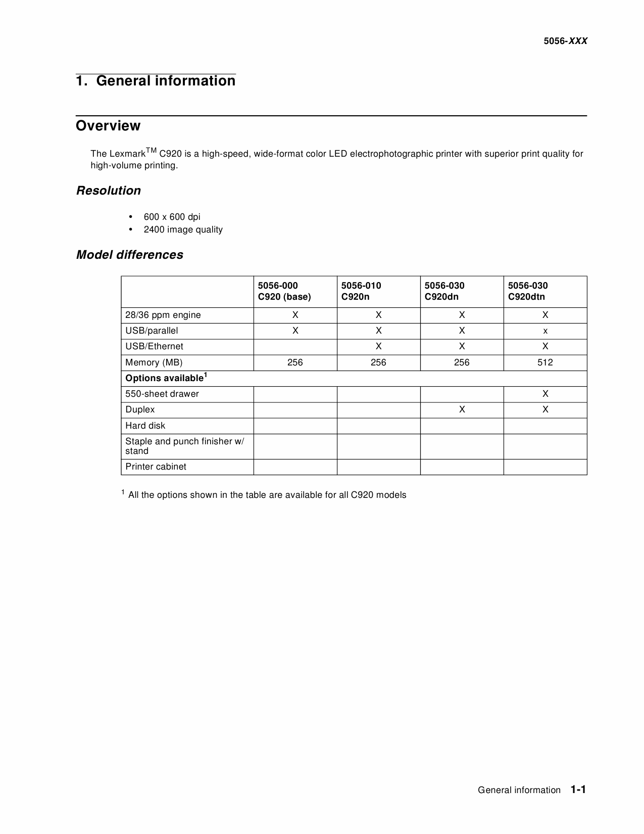 Lexmark C C920 5056 Service Manual-2